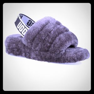 Grey Ugg Slides